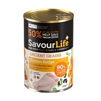 SavourLife - Wet Food - All breeds & sizes - Chicken Veg Rice - 12 x 400gm cans