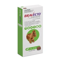 Bravecto Medium Dog Green 10kg - 20kg 1 X Single Chew