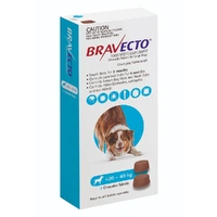 Bravecto Blue For Large Dogs 20 - 40kg  -  2 Chews 