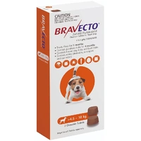 Bravecto Small Dog Orange 4.5-10kg 2 Chews