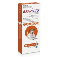 Bravecto Spot On Orange For Small Dogs 4.5-10kg 0.89ml X 1 Pipette