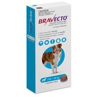 Bravecto Large Dog Blue 20- 40 kg Chews