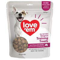 Love Em - Roo Dog Training Treats - 400gm