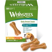 Whimzees Ricebone Dental Treats for Dogs - Med/Large - 20 pack