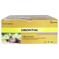 Drontal Allwormer Tablets for Cats 4kg - 48 Tablets