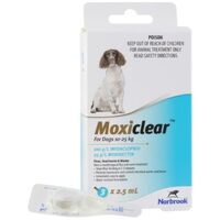 Moxiclear for Medium Dogs 10-25kg (Blue) - 3pack