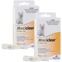 Moxiclear for Small Dogs 4-10kg (Yellow) - 12pack (Note 2 X 6 Packs )