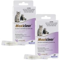 Moxiclear for Cats Upto 4kg (Purple) - 12pack (Note 2 x 6 packs)