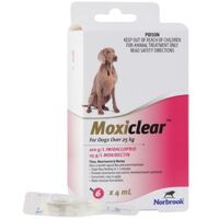 Moxiclear for Large Dogs over 25kg (Red)- 6pack