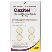 Cazitel Allwormer Tablet For Dogs 10kg - 32 Tablets