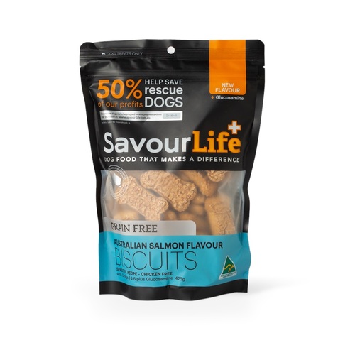 SavourLife Biscuits - Grain Free - Salmon Flavour 425gm