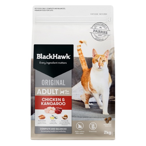 BlackHawk Cat - Adult - Chicken & Kangaroo - Dry Food 8kg