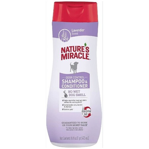 Nature's Miracle Dog Shampoo & Conditioner Lavender Scent 437ml