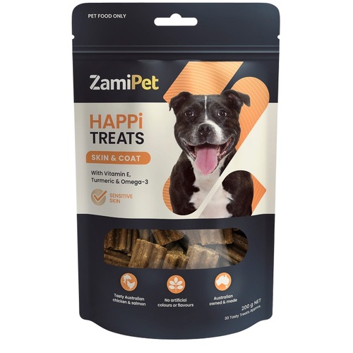 Zamipet Happitreats Skin & Coat 30's - Chicken & Salmon Chews