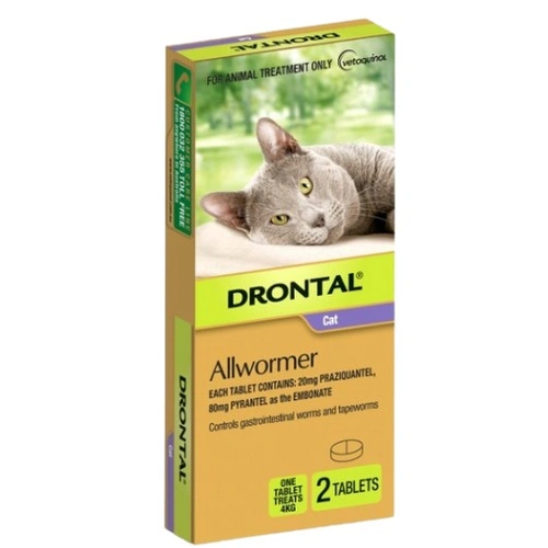 Drontal Allwormer Tablets for Cats 4kg