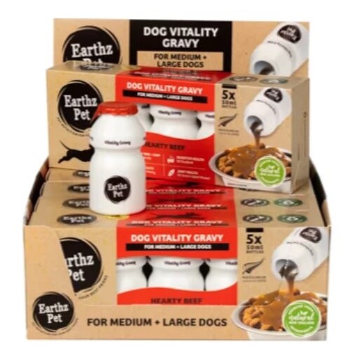 Earthz Pet Dog Vitality Gravy - Beef