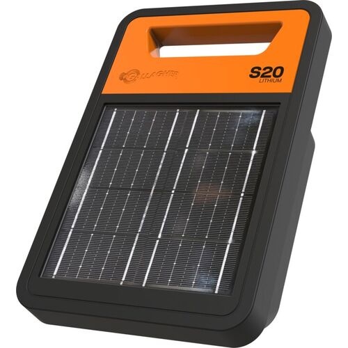 Gallagher S20 (upto 2km) - Lithium Portable Solar Powered Fence Energizer