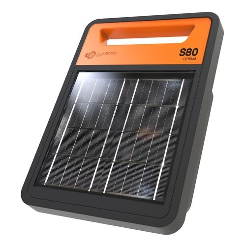 Gallagher S80 (upto 8km) - Lithium Portable Solar Powered Fence Energizer